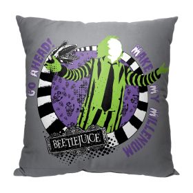 WB-Beetlejuice, Make My Millenium Printed Throw Pillow, 18"x18"